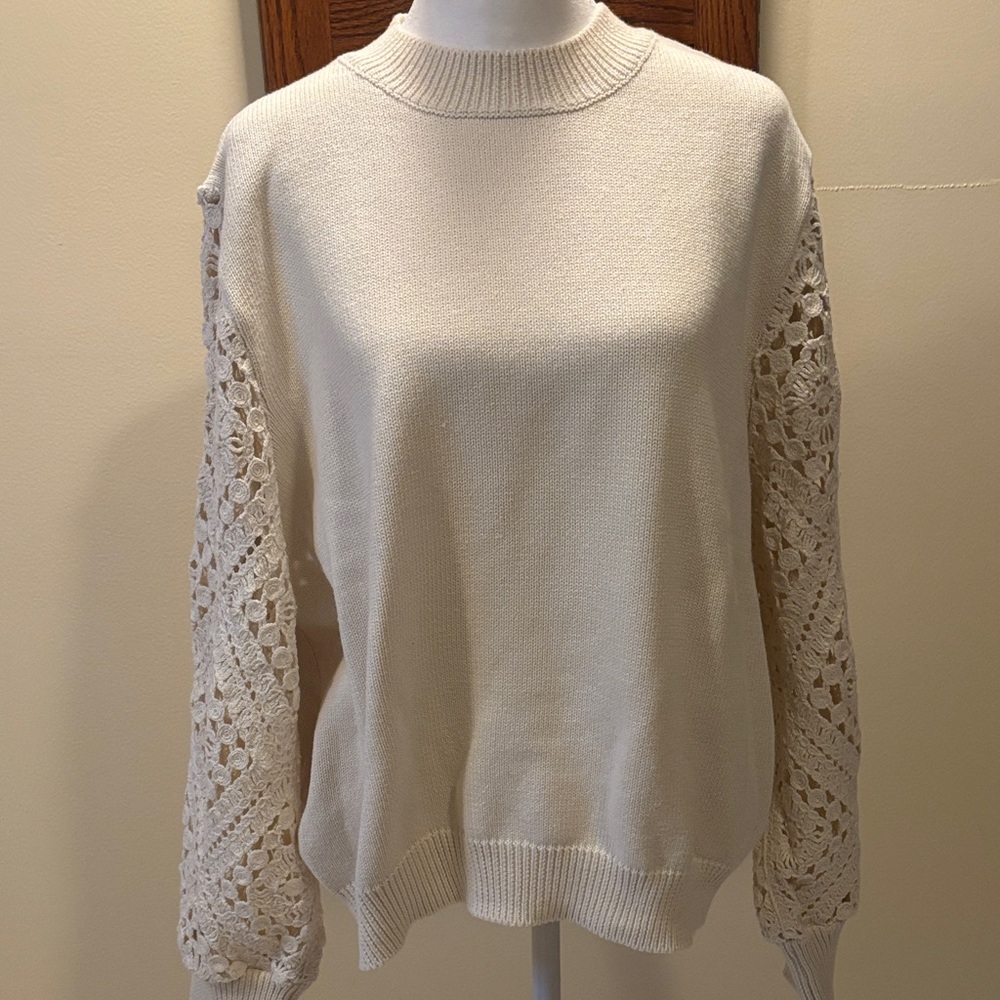 MNG Cream Sweater (100% Cotton) - US 1XL